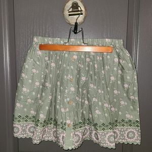 Spell Lionheart Skirt * Olive* NWT